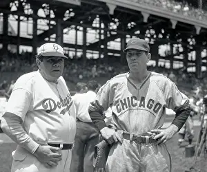 Babe Ruth and Dizzy Dean Posing