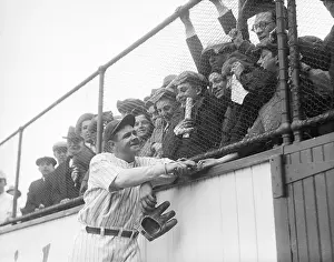Babe Ruth with Fans