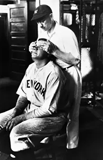 Babe Ruth Getting Eye Massage