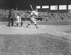 Umpire Prints: Babe Ruth Hitting Home Run