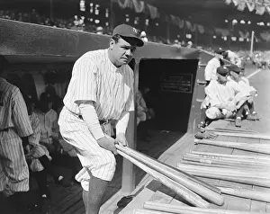 Similarity Prints: Babe Ruth Lifting Bats