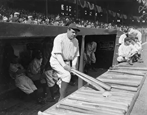 Similarity Prints: Babe Ruth Lifting Bats