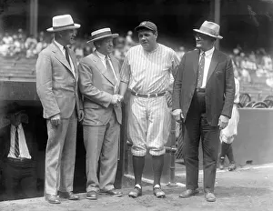 Forgiveness Prints: Babe Ruth and Miller Huggins Shaking Hands