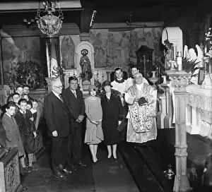 Babe Ruth and New Bride at Their Wedding with Affiliates
