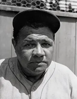 Babe Ruth in Pensive Mood