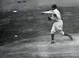 Babe Ruth Pitching During During Game