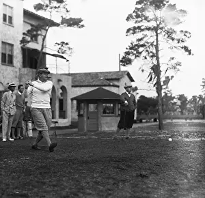 Babe Ruth Playing Golf