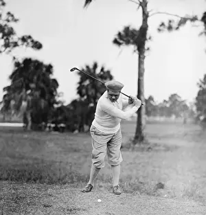 Petersburg Prints: Babe Ruth Playing Golf