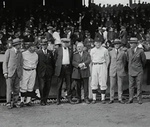 Babe Ruth Posing with Other Sports Notables