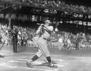 1920s Style Prints: Babe Ruth Practicing