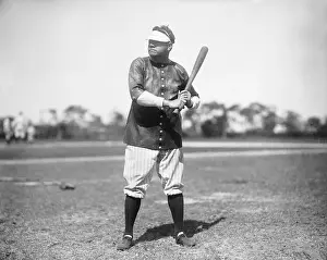 Babe Ruth Preparing to Bat