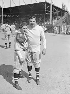 Appreciation Prints: Babe Ruth with Rabbit Maranville