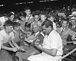Babe Ruth Signing Autographs