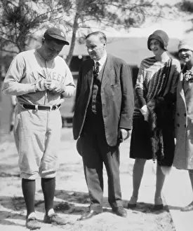 Batter Prints: Babe Ruth Signing Clarence Darrow'S Ball