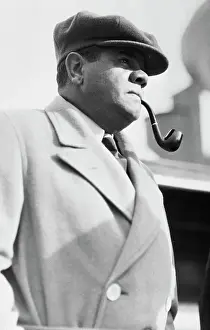 Babe Ruth Smoking Pipe
