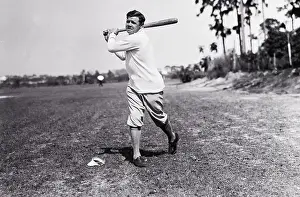 Petersburg Prints: Babe Ruth Swinging Bat