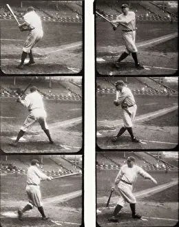 Discipline Prints: Babe Ruth Swinging Bat