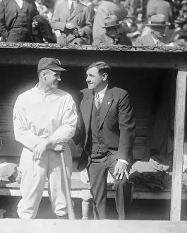 Walter Johnson Prints: Babe Ruth and Walter Johnson