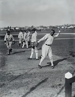 Petersburg Prints: Babe Ruth Warming up Arm