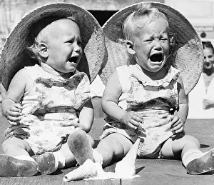 Ice Cream Prints: Two Babies Crying Over Spilled Ice Cream