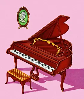 Three Objects Prints: Baby Grand Piano