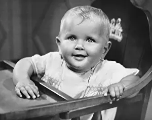Baby in highchair