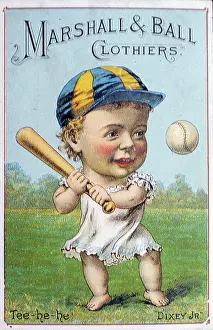 Arc0009001 Prints: Baby Plays Baseball