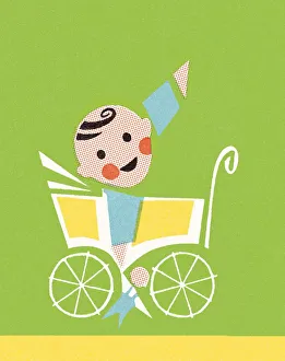 Images Dated 11th March 2015: Baby in pram