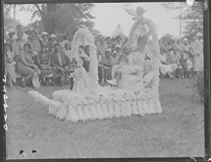 Infancy Prints: Baby Sitting in Winning Carriage