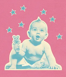 Crawling Gallery: Baby With Stars
