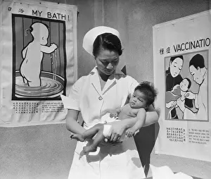 Clinic Prints: Baby Ward Of Chinese Hospital