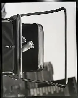 Edge Prints: Baby's Feet Peeking out of Carriage