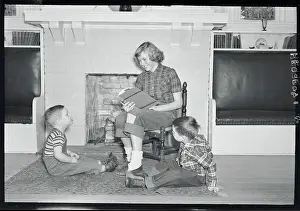 Eleanor Grisell Prints: Babysitter with Johnny Carson and Others