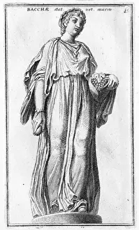Myth Prints: Baccante, a maenad, mythical companion of the Dionysian traits as well as the historically provable cult follower