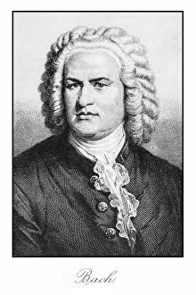 Composer Gallery: Bach engraving