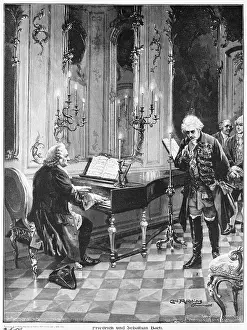 Bach Playing the Piano