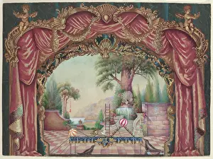 Theatre Prints: Backdrop For Vaudeville Stage