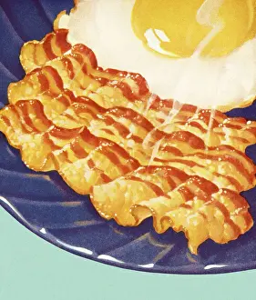 Breakfast Prints: Bacon and Eggs