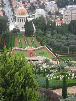 Images Dated 29th April 2016: Bahai temple and gardens, Haifa, Israel