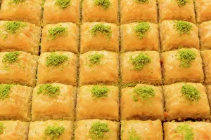 Images Dated 21st September 2012: Baklava, Turkish sweets, Istanbul, European side, Istanbul Province, Turkey, European side