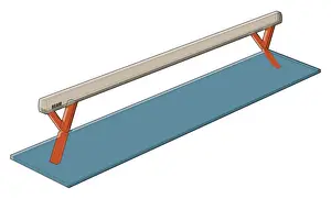 Gymnastics Prints: Balance beam