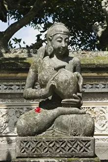 Balinese stone statue, Ubud, Bali, Indonesia