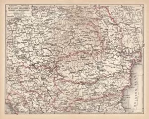 Images Dated 17th June 2015: Balkan States, lithograph, published in 1878
