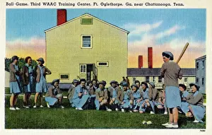 Training Prints: Ball game, Third WAAC Training Center