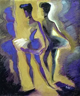 Benitez Prints: Ballerinas Off Stage