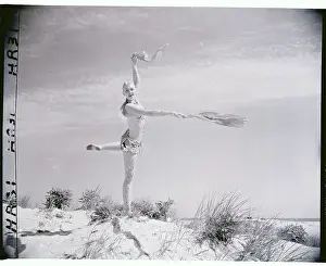 Ballet Dancer Kitty on the Shore