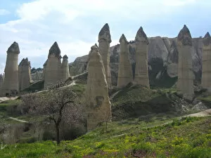 Pinnacle Rock Formation Collection: Ballidere or Honey Valley in Cappadocia