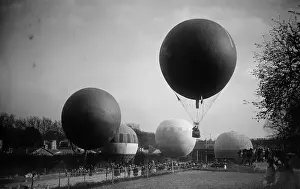 Balloonists Competing in a Race