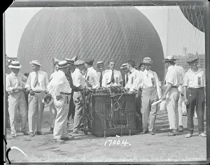 Louis Prints: Balloonists Discussing Proposed Flight