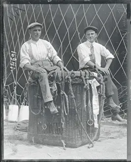 Louis Prints: Balloonists Posing in Basket